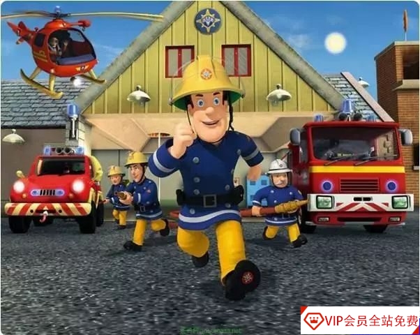 深受世界各地小朋友欢迎的安全教育动画片《Fireman Sam》《消防员山姆》MP4+srt字幕+MP3音频 百度网盘下载