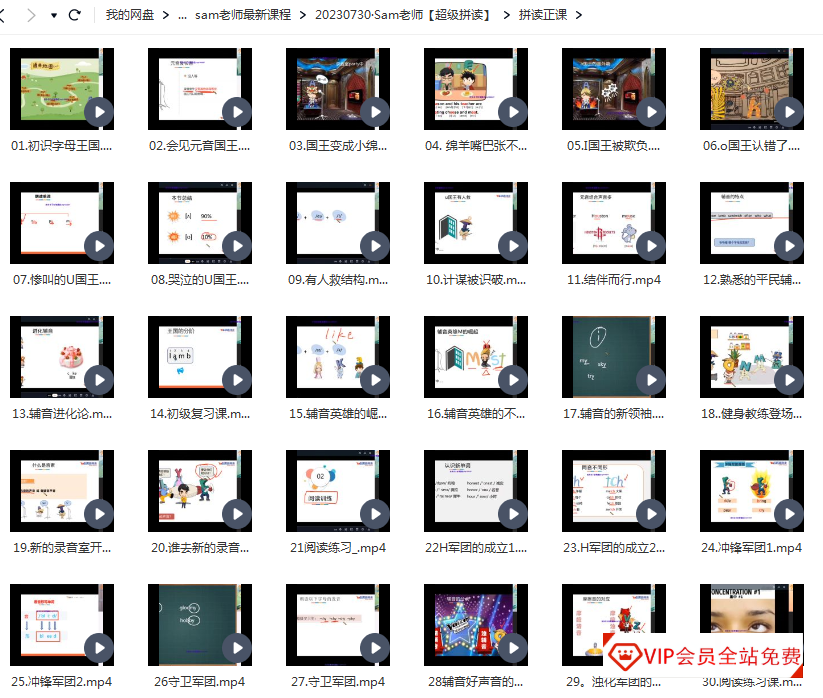 高途/跟谁学Sam老师超级拼读视频课程+PDF文档资源,适合小学1-6年级学习使用,学习资源百度网盘下载 高途/跟谁学Sam老师超级拼读视频课程+PDF文档资源,适合小学1-6年级学习使用,学习资源百度网盘下载