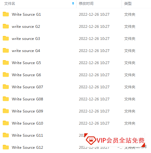 Write Source 英文写作教材G1-G12级别全套PDF+音频 Write Source 英文写作教材G1-G12级别全套PDF+音频 百度网盘下载