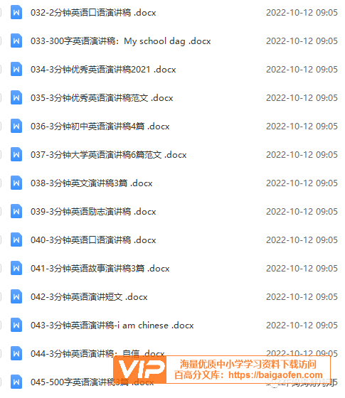 涵盖小学到大学的合计489份英文演讲稿电子版可打印版资源百度网盘下载 涵盖小学到大学的合计489份英文演讲稿电子版可打印版资源百度网盘下载