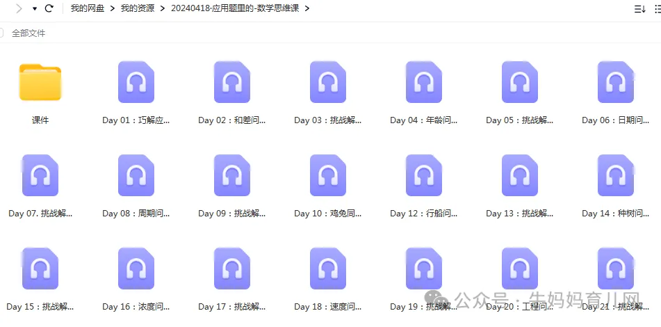 自动草稿 少年商学院:十大应用题里的数学思维(音频MP3)学习资源百度网盘下载
