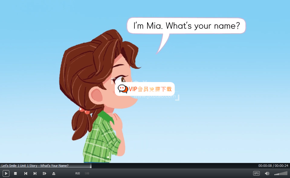 Let's Smile小学段英语教材视频，Starter Level 1-6级全216集，1080P高清视频带英文字幕，百度网盘下载！w